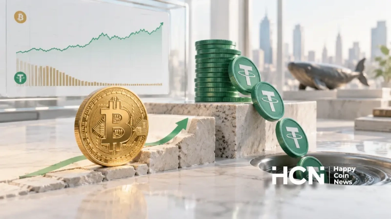 Объём USDT сократился почти на млрд за пять дней. Что это значит для биткоина?