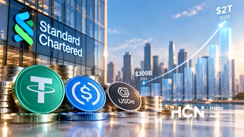 Standard Chartered: стейблкоины достигнут трлн к 2030 году